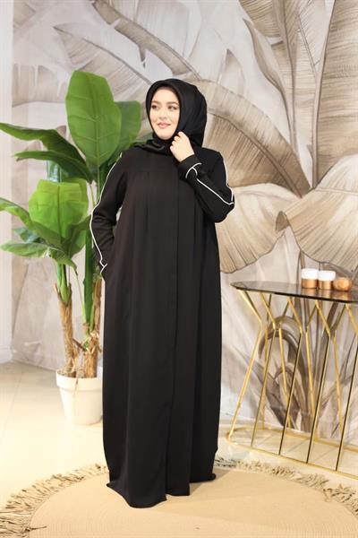 9570 CODE WHITE PADDED ABAYA