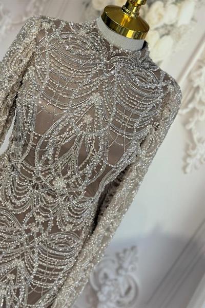 ARMC533 CODE ÄRMELN ABENDKLEID MIT UMHANG DETAIL