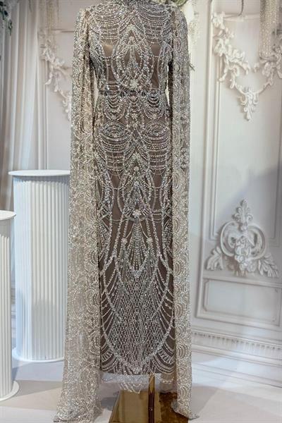 ARMC533 CODE ÄRMELN ABENDKLEID MIT UMHANG DETAIL