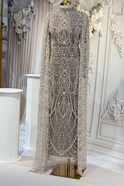 ARMC533 CODE ÄRMELN ABENDKLEID MIT UMHANG DETAIL