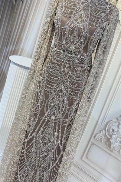 ARMC533 CODE ÄRMELN ABENDKLEID MIT UMHANG DETAIL