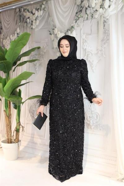 ARMC558 CODE SELBST GEMUSTERTES ABENDKLEID MIT PAILLETTEN