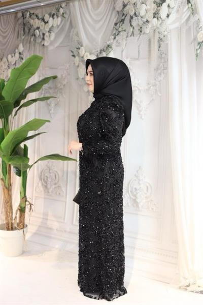 ARMC558 CODE SELBST GEMUSTERTES ABENDKLEID MIT PAILLETTEN