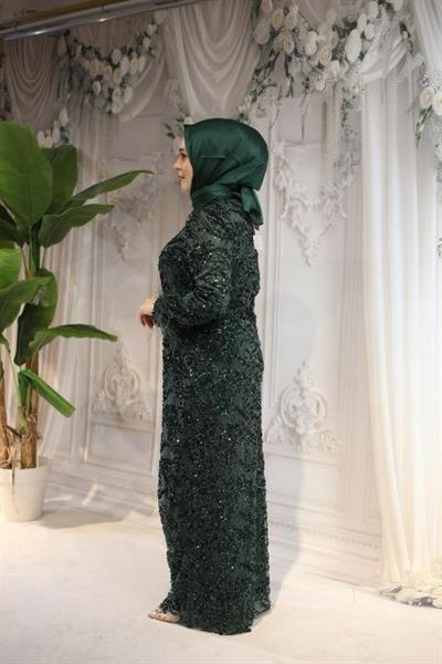 ARMC558 CODE SELBST GEMUSTERTES ABENDKLEID MIT PAILLETTEN