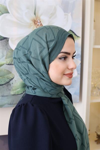 ARMINA ZIGZAG PATTERN SILK SHAWL 3299