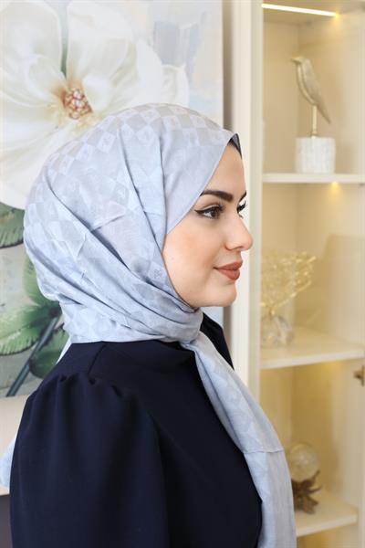 ARMINE ELEGANCE SILK COTTON CHECKER J. SILK SHAWL