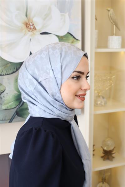 ARMINE ELEGANCE SILK COTTON CHECKER J. SILK SHAWL