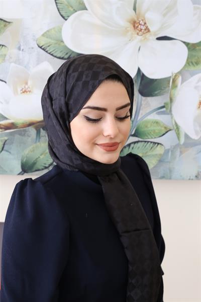 ARMINE ELEGANCE SILK COTTON CHECKER J. SILK SHAWL