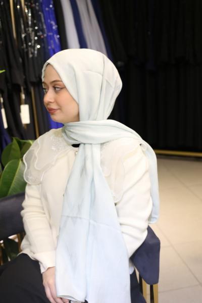 ARMINE LYOCELL ZIGZAG PATTERN SHAWL 1