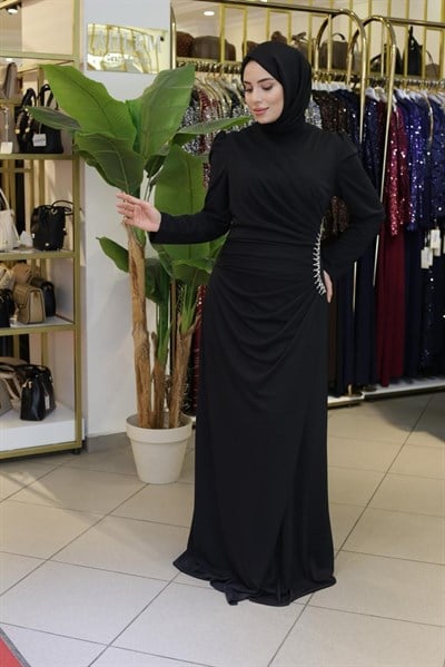 BEY5005 KOD SAWAROSKİ ABİYE ELBİSE