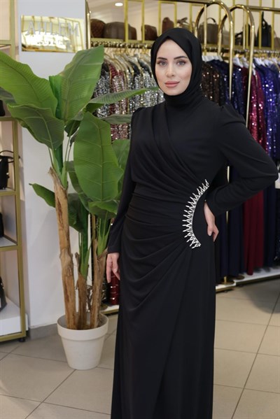 BEY5005 KOD SAWAROSKİ ABİYE ELBİSE