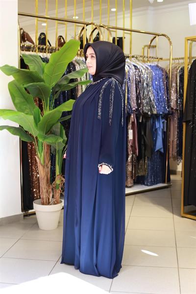 BEY5107 CODE SHEFON DETAILED CLUSTER STONE DRESS