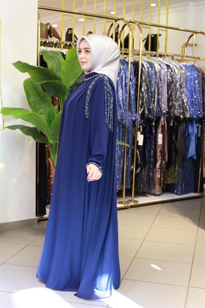 BEY5107 CODE SHEFON DETAILED CLUSTER STONE DRESS