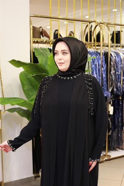 BEY5107 CODE SHEFON DETAILED CLUSTER STONE DRESS