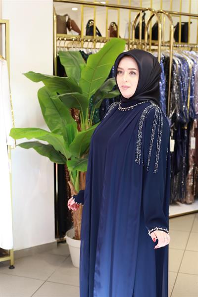 BEY5107 CODE SHEFON DETAILED CLUSTER STONE DRESS