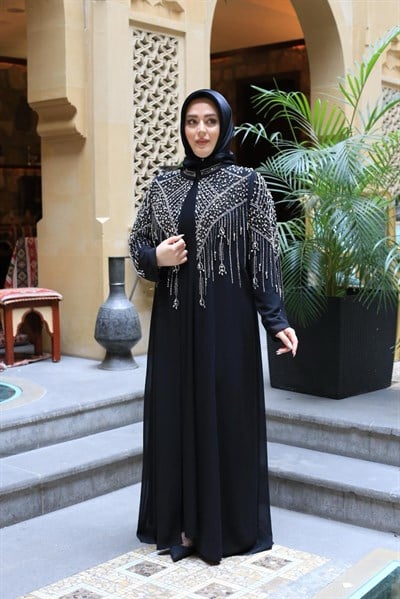 BEY702 PEARL ABAYA SET