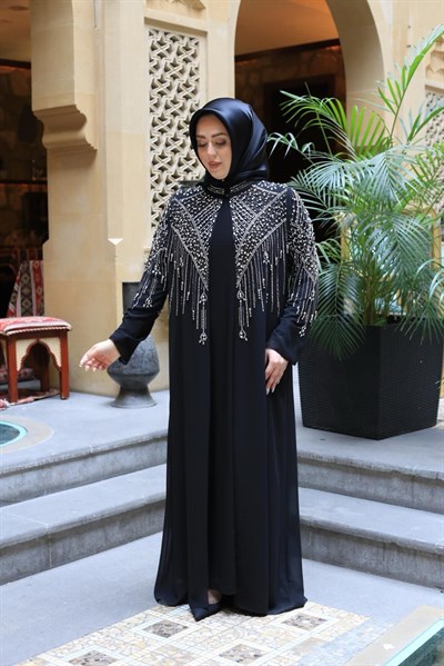 BEY702 PEARL ABAYA SET