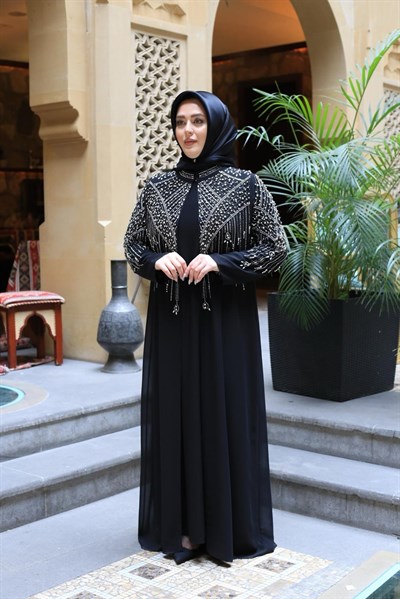 BEY702 PEARL ABAYA SET