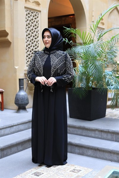 BEY702 PEARL ABAYA SET