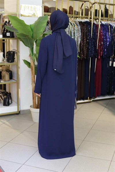 BEY801 KOD SIRA TAŞLI ABAYA TAKIM