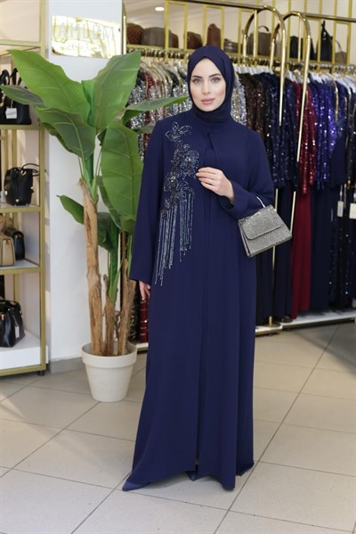 BEY801 KOD SIRA TAŞLI ABAYA TAKIM
