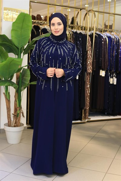 BEY802 CODED EMBROIDERED ABAYA SET