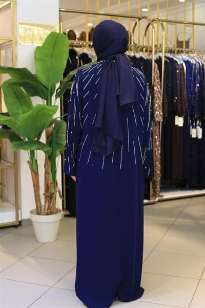 BEY802 CODED EMBROIDERED ABAYA SET