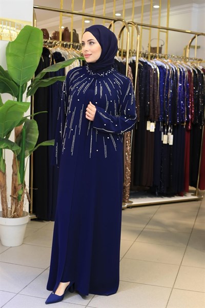 BEY802 CODED EMBROIDERED ABAYA SET