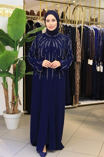 BEY802 CODED EMBROIDERED ABAYA SET