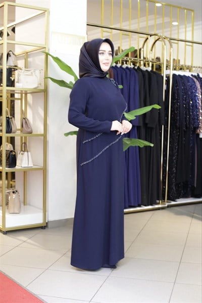BRONŞLU KALEM ELBİSE 4254 KOD