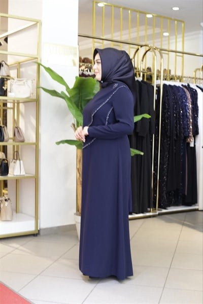 BRONŞLU KALEM ELBİSE 4254 KOD