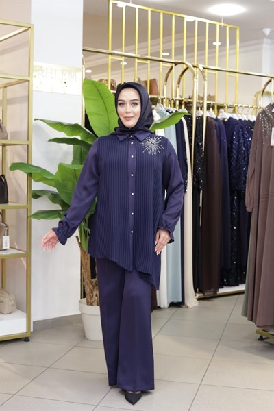 ÇİZGİLİ TUNİK PANTOLONLU TAKIM 2669 KOD