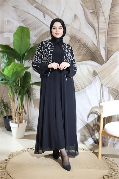 CNR5037 CODE SHEFON ABAYA SUIT