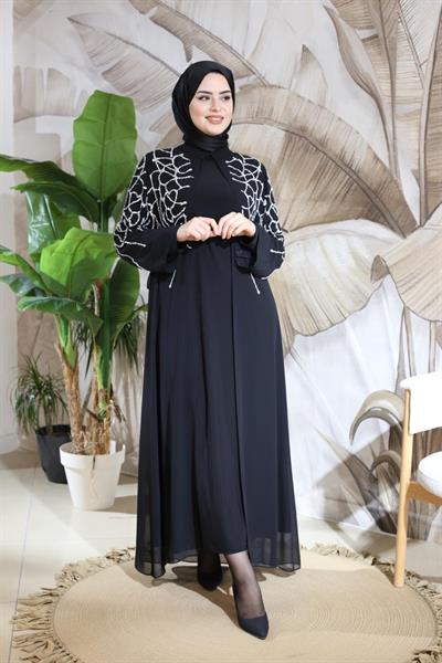 CNR5037 CODE SHEFON ABAYA SUIT