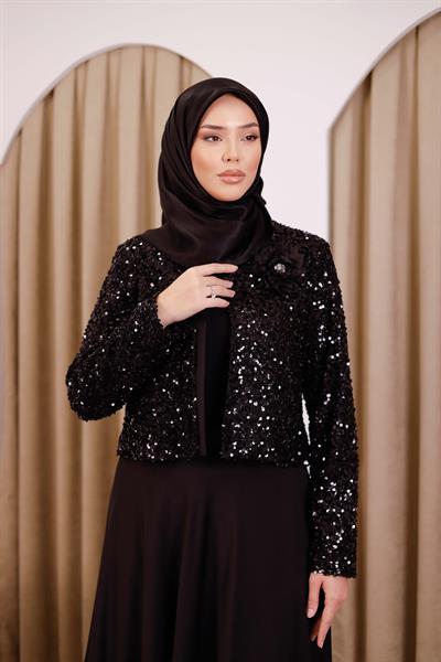 CNR5128 SEQUINED SKIRT SUIT