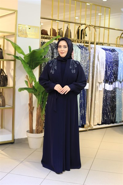 CNR5213 CODE SHOULDER HAND-EMBROIDERED ABAYA SET