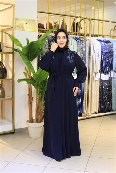 CNR5213 CODE SHOULDER HAND-EMBROIDERED ABAYA SET