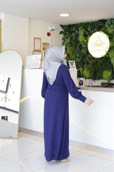 DÜĞME DETAYLI ELBİSE 3543 KOD
