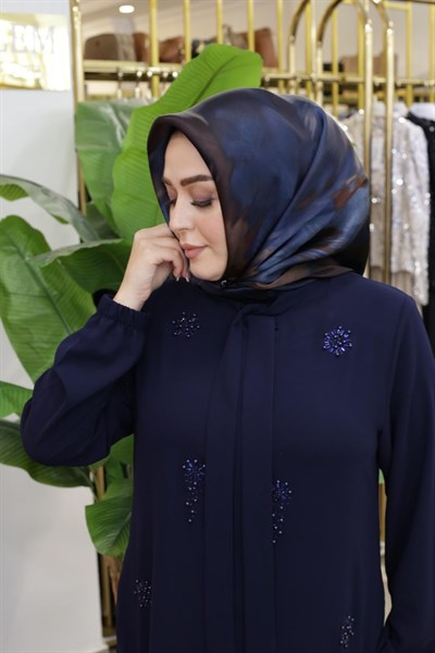 EBRULİ DESEN ARMİNE SAF İPEK EŞARP 9606/03 KOD
