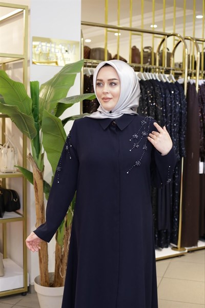 EL İŞLEMELİ TAŞLI TUNİK 7126