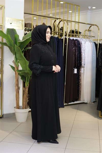GÜPÜR ÇİÇEK DETAYLI FERACE VTQ2622 KOD