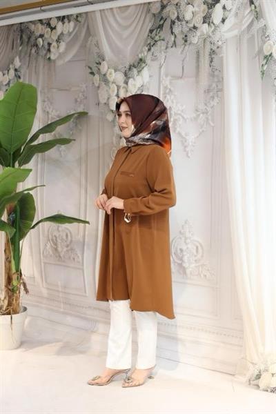 JUKI4122 KOD GÖMLEK YAKA TUNİK KİREMİT