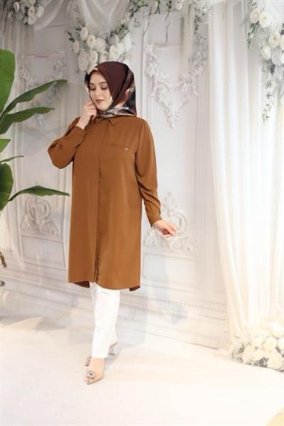 JUKI4122 KOD GÖMLEK YAKA TUNİK KİREMİT