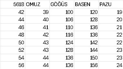 5618 KOD KOL TAŞLI FERACE