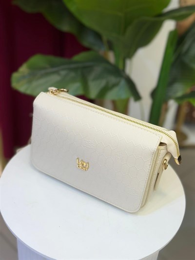 LEVİDOR HONEYCOMB EMBOSSED SHOULDER BAG 930230