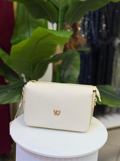 LEVİDOR HONEYCOMB EMBOSSED SHOULDER BAG 930230