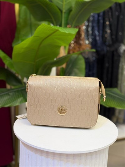 LEVİDOR HONEYCOMB EMBOSSED SHOULDER BAG 930230