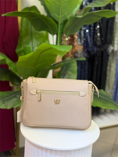 LEVİDOR YAZI BASKILI OMUZ ÇANTASI 930073 BEJ