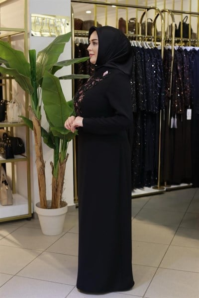 NAKIŞ PULLU ELBİSE 5247 KOD