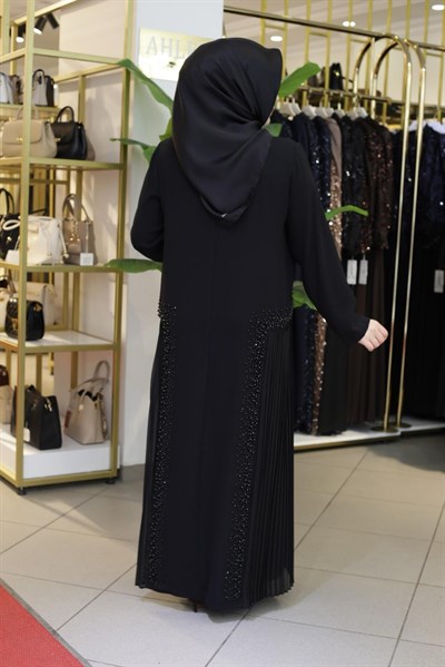 6002 KOD PİLELİ ABAYA TAKIM